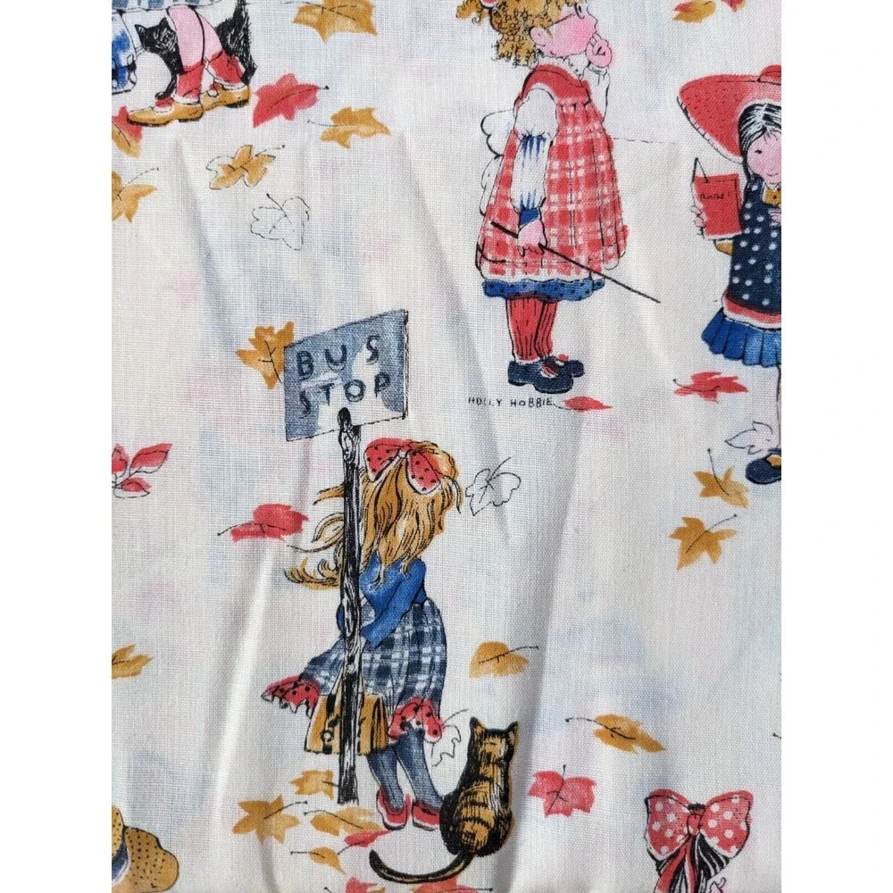 Vintage Holly Hobbie Fabric by American Greetings Cute Girls & Cats 44